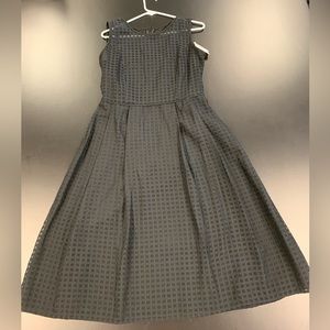 NWT Ellen Tracy Sleeveless sheer checkered dress- size 10